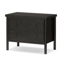 Verity Roark Nightstand - Ebony Oak Veneer