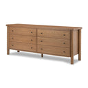 Aria Roark 6 Drawer Dresser - Amber Oak Veneer