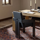 Luxe Roxy Dining Armchair - Gibson Black