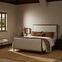 Verity Glenview Bed - Queen Weathered Oak Veneer