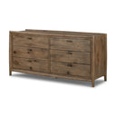 Verity Glenview 6 Drawer Dresser - Weathered Oak