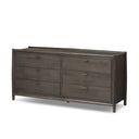 Verity Glenview 6 Drawer Dresser - Smoked Black Oak