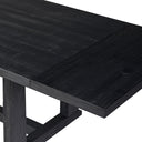Versatile Otto Extension Dining Table - Black Pine