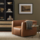 Vesper Wellborn Swivel Chair - Palermo Cognac