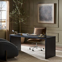 Aveline Posada Desk - Worn Black Oak Veneer