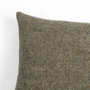 Luxe Living Stonewash Linen Pillow - 22X22 Hasselt Olive Green