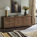 Veritas 9 Drawer Dresser - Weathered Oak
