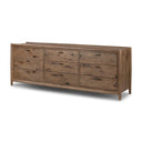 Veritas 9 Drawer Dresser - Weathered Oak