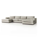 Enclave Colt 3-Piece U Sectional - Aldred Silver