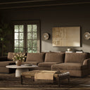 Enclave Colt 3-Piece U Sectional - Crypton Nomad Mushroom