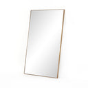 Stylish Georgina Rectangle Floor Mirror - Polished Brass
