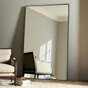Stylish Georgina Rectangle Floor Mirror - Iron Matte Black