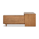 Aveline Posada L-Shaped Desk - Amber Oak Veneer