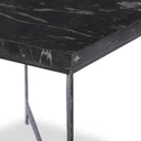 Aveline Hammered Iron End Table - Charcoal Marble