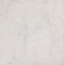 Aveline Hammered Iron End Table - White Marble W Antique Brass