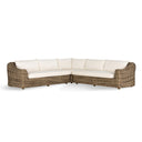 Aria Outdoor 3-Piece Sectional - Chunky Sand Woven