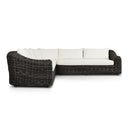 Verano Outdoor 3-Piece Sectional - Chunky Charcoal Woven