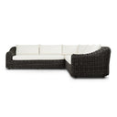 Verano Outdoor 3-Piece Sectional - Chunky Charcoal Woven