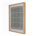 Artisan Weave Bhujodi Textile 1 - Cornflower Blue W White Oak