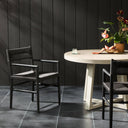 Avelon Outdoor Dining Armchair - Black Teak