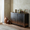 Luminous It Takes An Hour Sideboard - Distressed Black 63