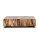 Aria Hudson Large Square Coffee Table - Spalted Primavera