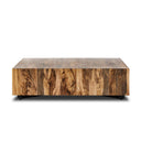 Aria Hudson Large Square Coffee Table - Spalted Primavera