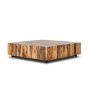 Aria Hudson Large Square Coffee Table - Spalted Primavera