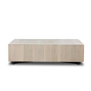 Aria Hudson Large Square Coffee Table - Ashen Walnut