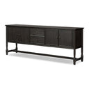 Veridic Bari Sideboard - Cracked Smoked Black Veneer