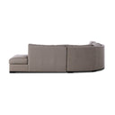 Aveline Albany 3-Piece Sectional - Right Facing Bumper Chaise Vesuvio Cafe
