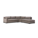 Aveline Albany 3-Piece Sectional - Right Facing Bumper Chaise Vesuvio Cafe