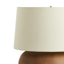Sleek Kragen Table Lamp - Dark Sand Porcelain