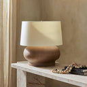 Sleek Kragen Table Lamp - Dark Sand Porcelain