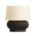 Sleek Kragen Table Lamp - Textured Matte Black Porcelain