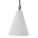 Elegant Grazia Small Pendant - Matte White Plaster