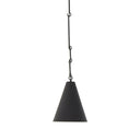 Elegant Grazia Small Pendant - Matte Black Plaster