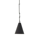 Elegant Grazia Small Pendant - Matte Black Plaster