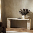 Aria Console Table - Desert Taupe Marble