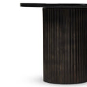 Ember Ruben End Table - Smoked Black Cast Glass