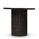 Ember Ruben End Table - Smoked Black Cast Glass