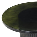 Ember Ruben End Table - Moss Cast Glass