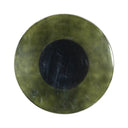 Ember Ruben End Table - Moss Cast Glass