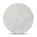 Nova End Table - Polished White Marble
