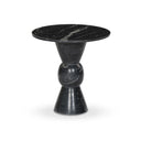 Nova End Table - Polished Black Marble