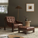 Verity Halston Chair With Ottoman - Heirloom Sienna