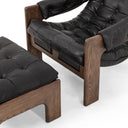 Nova Halston Chair With Ottoman - Heirloom Black