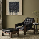 Verity Halston Chair With Ottoman - Heirloom Black