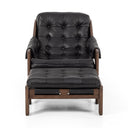 Nova Halston Chair With Ottoman - Heirloom Black