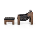 Nova Halston Chair With Ottoman - Heirloom Black